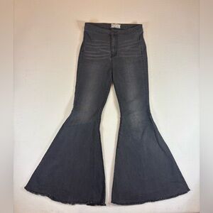 Free People Dark Gray Flare Jeans size 28